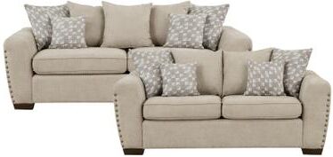 Fremont & Park Ezra Chenille 2-Piece Living Room Sofa Set with Decor Pillows