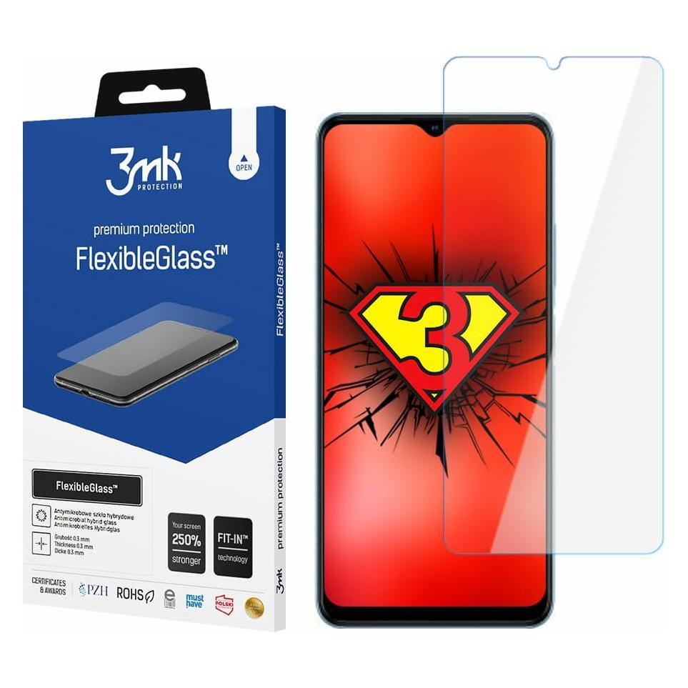 3MK FlexibleGlass ZTE Blade A72 4G Szkło Hybrydowe (1 Stk., ZTE Blade A72) (3mk FlexibleGlass(2541))