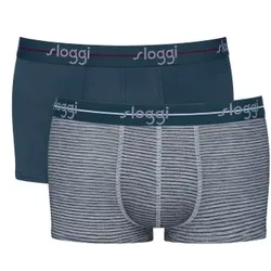 Sloggi 2P For Men Start Hip Grau gestreift Baumwolle Medium Herren