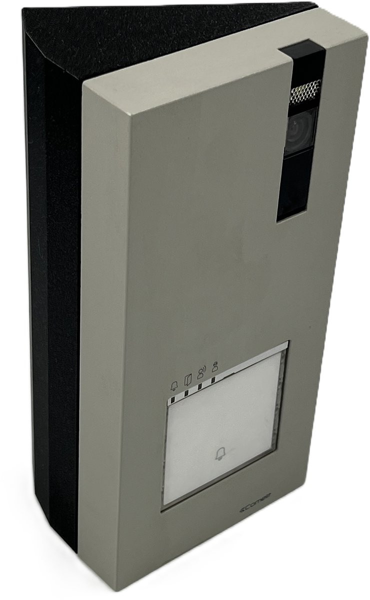 XONI 30° hoekbehuizing zwart glitter compatibel met Comelit QUADRA videofoon