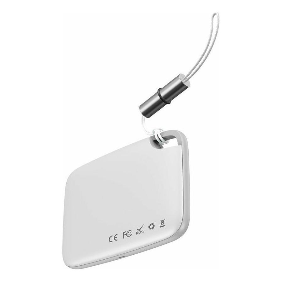 Baseus Intelligent T2 ropetype anti-loss device White (Apple Find My, Google Find Hub) (ZLFDQT2-02)