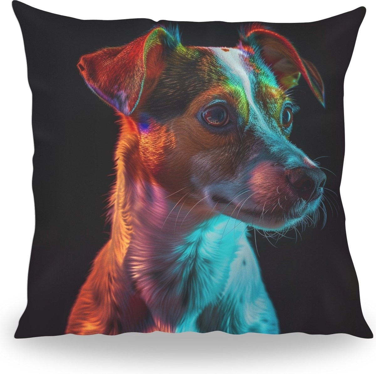 Kussen met Jack Russel portret - 30 cm