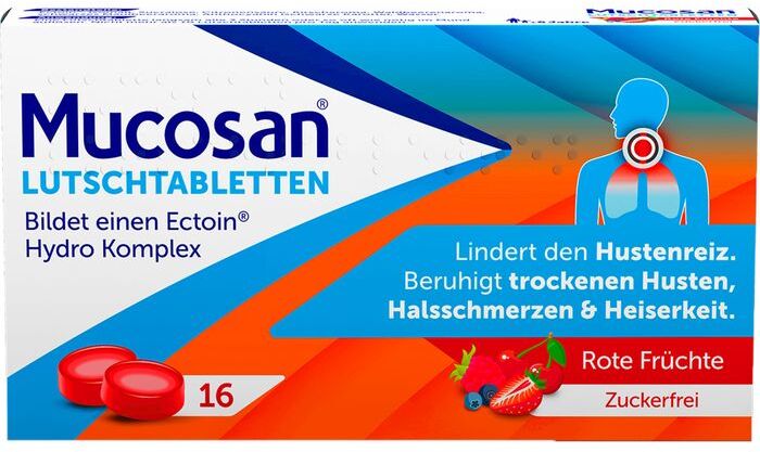 A. Nattermann & Cie GmbH MUCOSAN Lutschtabletten rote Früchte 16 St.