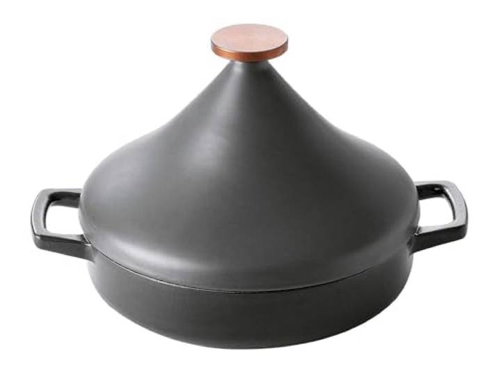 Tajine aus Gusseisen, 26 cm, schwarz - 15140014