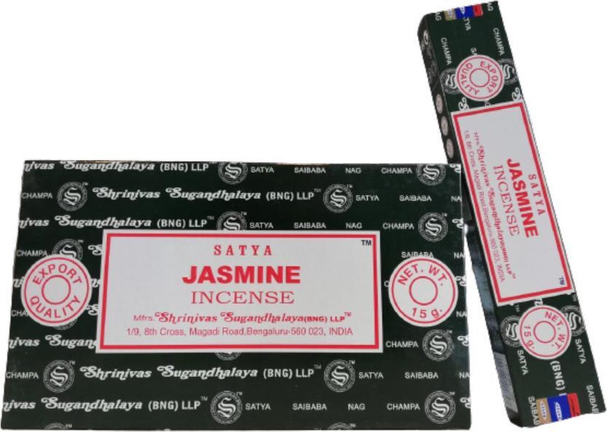 Satya Nag Champa Jasmijn Wierook - 2 x 15 gram