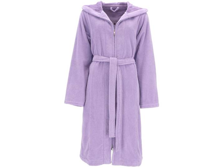 Vossen Bademantel Palermo M violett Polyester M - Bademantel