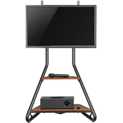 Maclean MC-455 (35 kg, 33" - 75"), TV Ständer, Braun, Schwarz