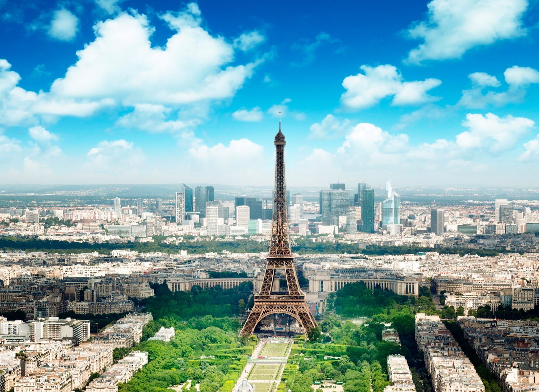 Fototapete PAPERMOON "Eiffel Tower", bunt, B:1,5m L:1,11m, Vlies, Tapeten, Fototapete bunt B/L: 1,5m x 1,11m, Bahnen: 7 Stk.
