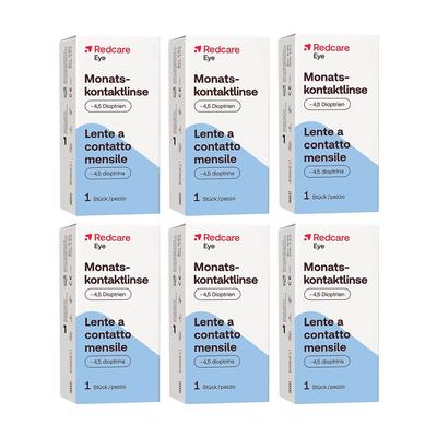 Redcare Monatslinse -4,5 6er-Pack 6x1 St Kontaktlinsen