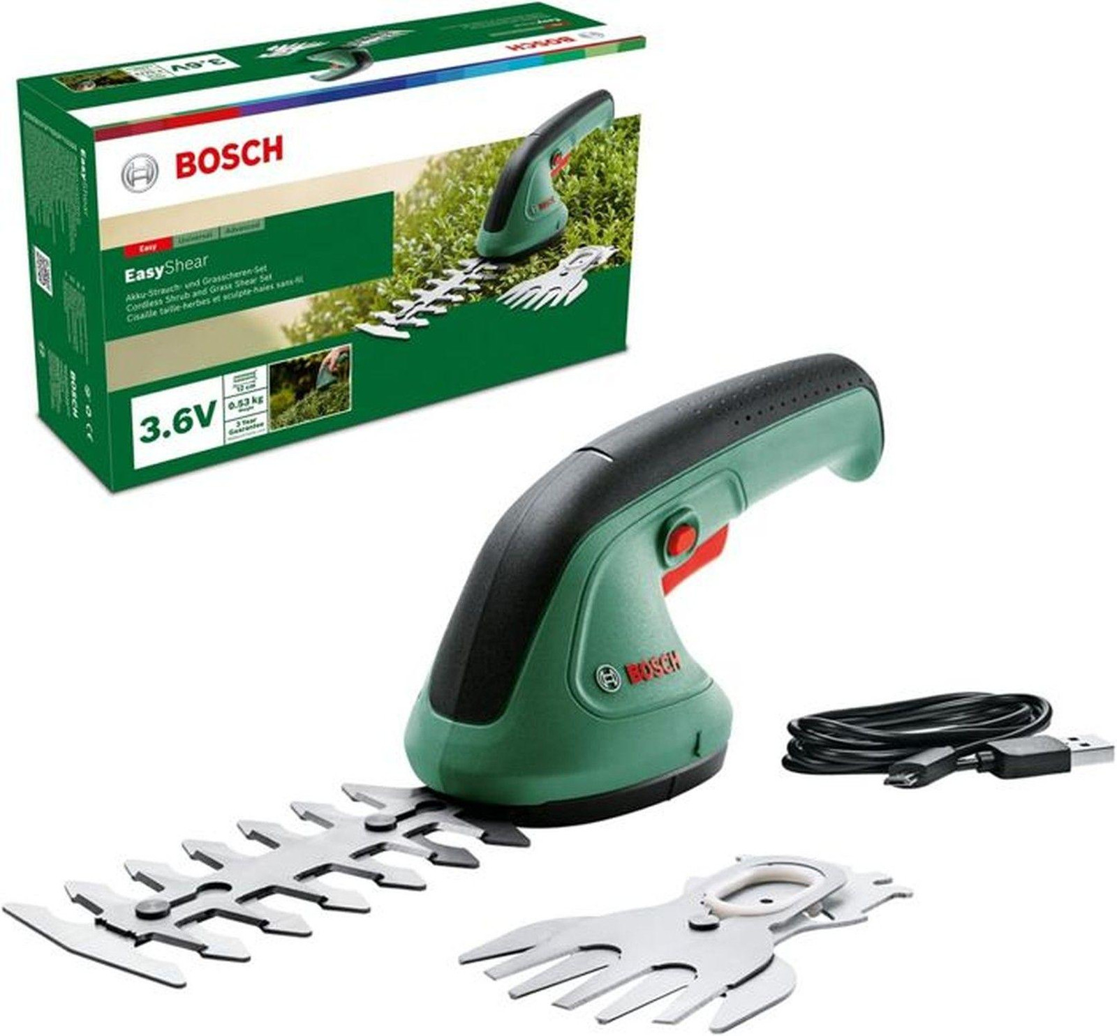 Bosch EasyShear Akku-Strauchschere 0600833303