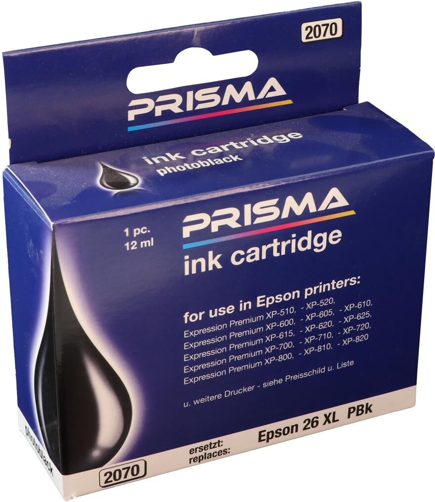 PRISMA 2070 Druckerpatrone für Epson Tintenstrahldrucker, schwarz, 12 ml