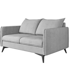 2-SITZER-SOFA Pulse Silber Luxusmicrofaser