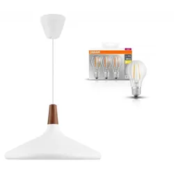 BUNDLE DFTP Nori 39 Pendelleuchte Weiss inkl 3er Pack Osram E27 LED Lampen