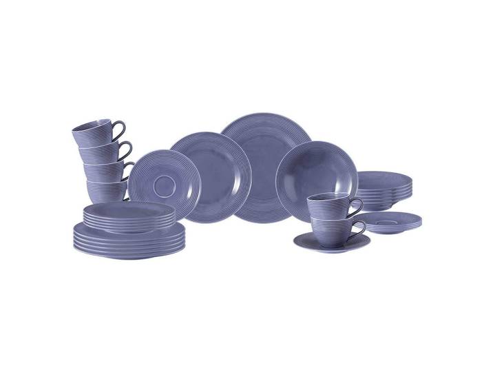 Seltmann Weiden Kombiservice Beat Color Glaze Fliederblau 30-tlg., Keramik, 30-teilig, 2x2x2 cm, Geschirr, Geschirrsets, Kombiservice