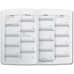 Jolie, Agenda, Agenda Beauty 2026 J6358 1W/2S spring leaves ML A6 (A6, 1 Woche / 2 Seiten)