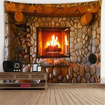 Uplift Picks Window Scenery Wall Tapestry Nature View Mural Background Decor 07 150x130 Cm