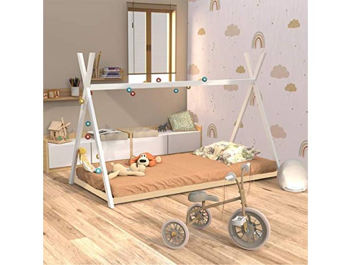 WEBER INDUSTRIES Sioux Hochbett, Holz, Weiß, 1 Person
