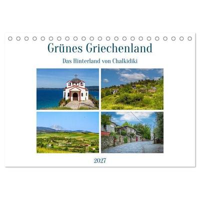 Grünes Griechenland (Tischkalender 2027 DIN A5 quer), CALVENDO Monatskalender