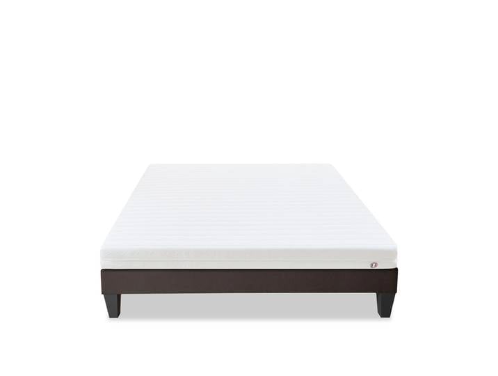 Ensemble matelas mousse h12 sommier bois 160x200