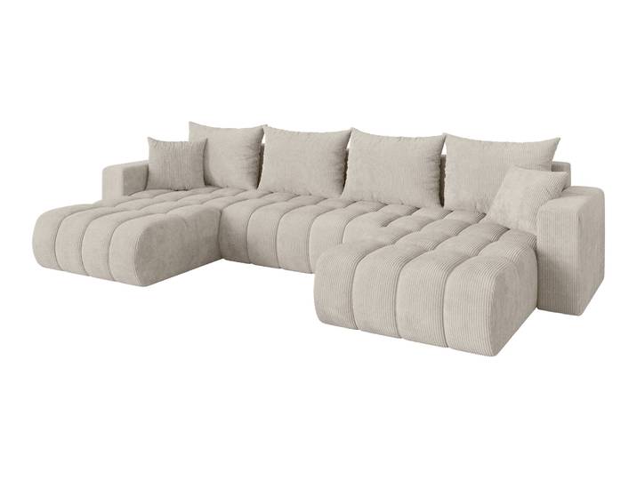 Wohnlandschaft MILA-U-v1 Cremeweiß - Poso 100