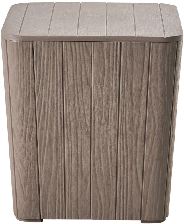 Beliani SARANDI 40cm W 50L Polypropylene Deck Box Brown;Beige 42cm H X 40cm W X 40cm D