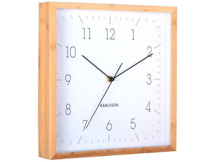 Karlsson Wandklok Neat Cuadrado - Wit - 4.5x29.2x29.2cm - Wandklok Modern