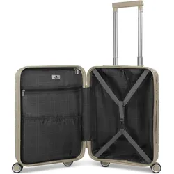 Franky London 4 Rollen Kabinentrolley S 55 cm, Koffer, Beige