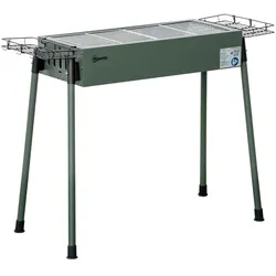 Outsunny Holzkohlegrill Anti-Rutsches Campinggrill mit Grillrost, Grillrost-Clip