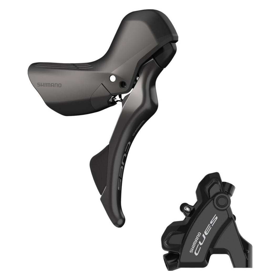 Shimano Scheibenbremsen-Set CUES BR-U6030 mit ST-U6030 (Hinterradbremse, Bremsset, 2) (IU60301DRRDRC170A)