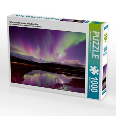 CALVENDO Puzzle Farbenpracht in den Westfjorden 1000 Teile Puzzle quer | 1000 Teile Lege-Größe 64 × 48 cm Foto-Puzzle für glückliche Stunden