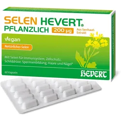 SELEN HEVERT pflanzlich 200 μg Kapseln 60 St