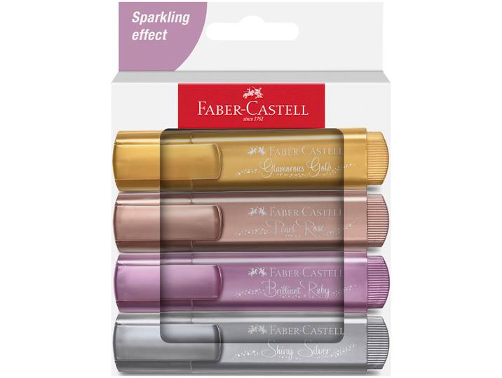 Faber Castell Leuchtmarker metallic 4Stk