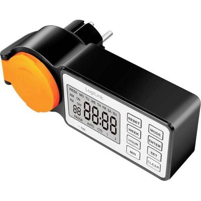LogiLink ET0016 Zeitschaltuhr digital IP44 Countdown-Funktion, EIN/AUS-Programm, Timer-Funktion