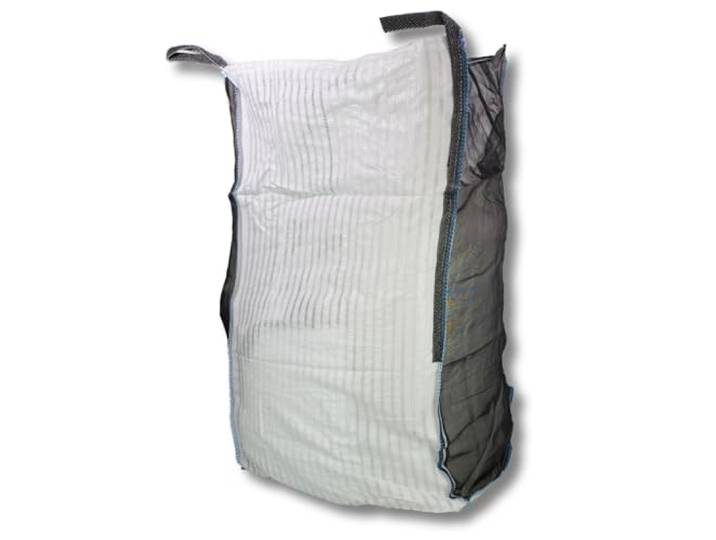 dm-Folien Holz Big Bag 100x100x165cm I 10 Stück I SWL 1.000 kg I Robuster Big Bag Holz mit 2 Ventilationsstreifen & HDPE-Netzen I Big Packs für Brennholz I stabil & belüftet