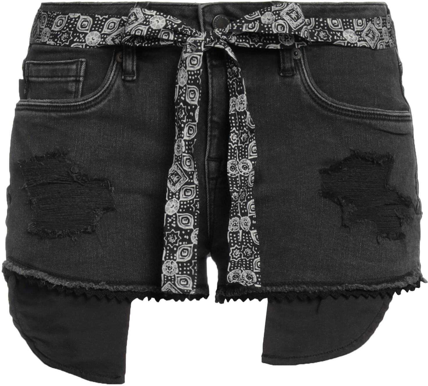 Superdry Shorts vaqueros Mujer Negro 24,25 Mujer