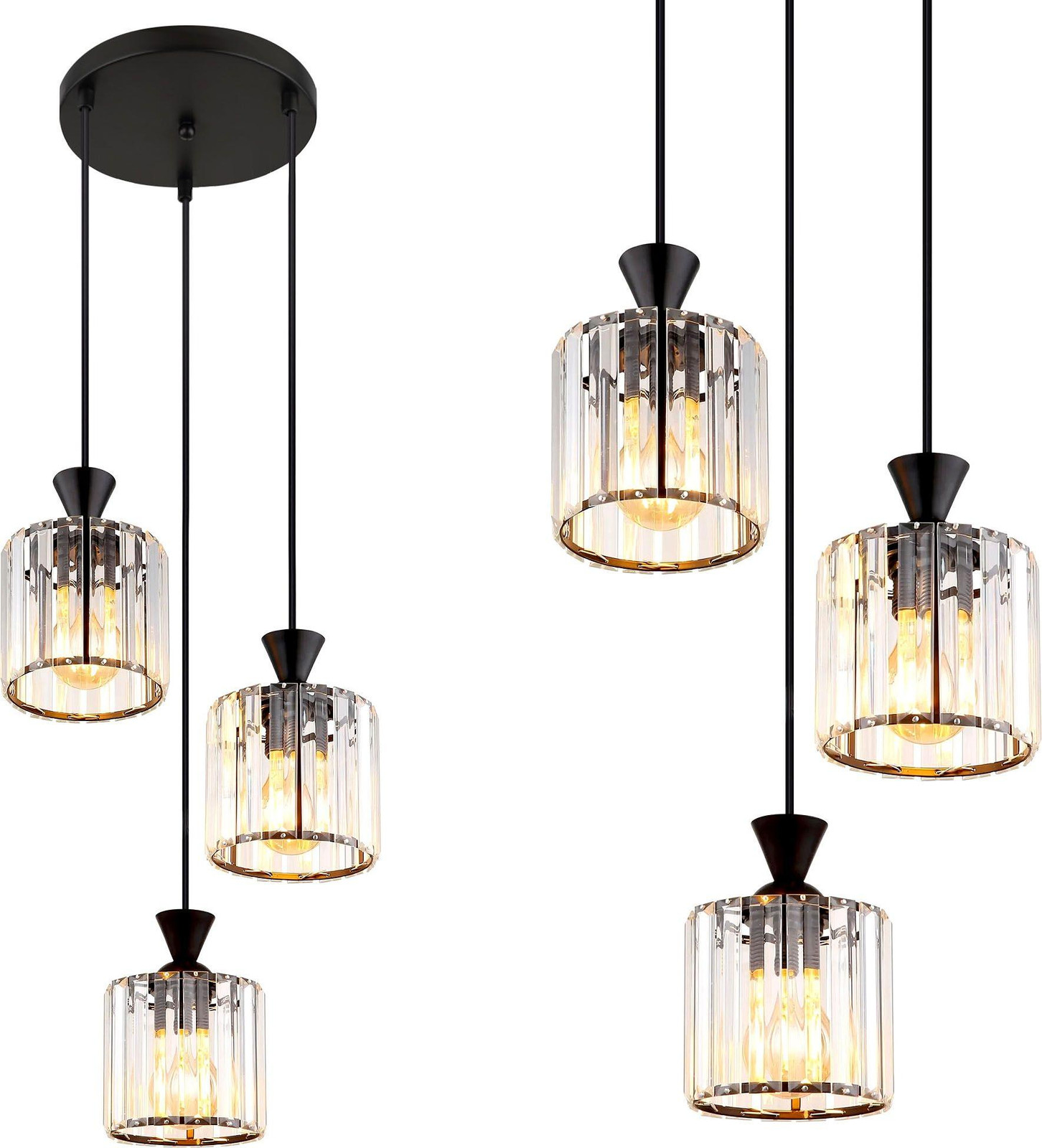 Toolight Hanglamp Ebt025-3cp Black