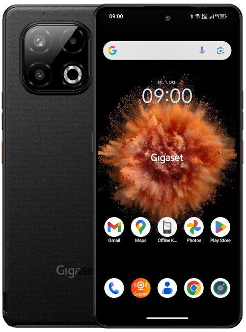 Gigaset GS6, 16,9 cm (6.67"), 8 GB, 128 GB, 64 MP, Android 15, Schwarz