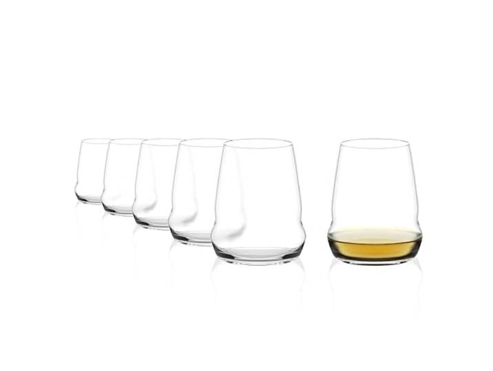 Stölzle Lausitz Wijnglazen Cocoon Set van 6, 445ml – Stijlvolle Zonder Stengel voor Maximale Aroma-ontwikkeling – Kristallen Wijnglazen – Vaatwasserbestendig & Made in Germany