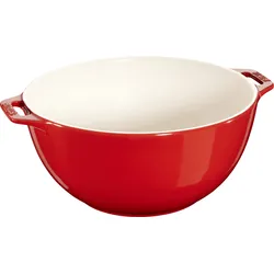 Staub Salatschüssel 25 cm mit zwei Griffen