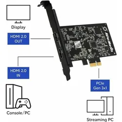 AVerMedia Video Capture Card, Live Streamer Ultra HD (GC571) (Windows), Game Recorder, Schwarz
