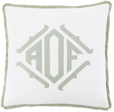 Lexie Applique Monogram Pillow Cover - Spa - Ballard Designs