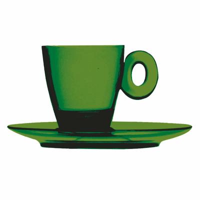 Mepra POLY ESPRESSOTASSE SPA & WELLNESS, 6er Set Smerald