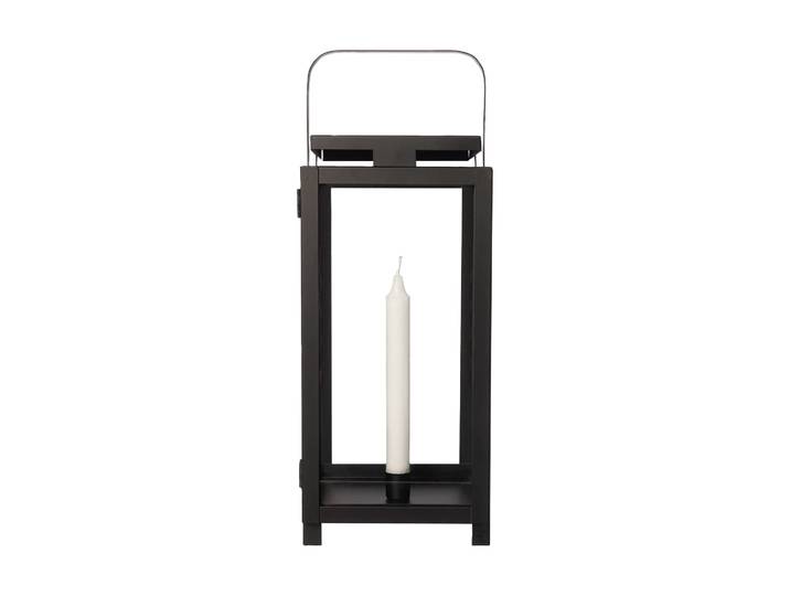 ERNST Lanterne à bougie pour bougies cylindriques Ernst 16x43 cm Noir