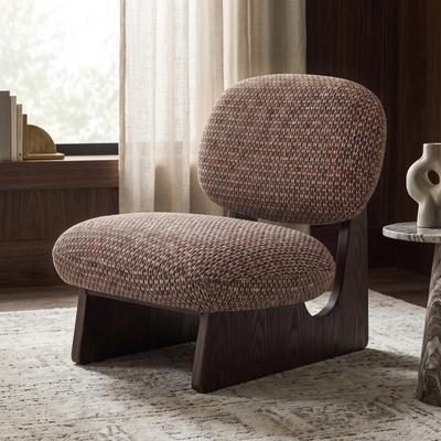 Furniture of America Premier Reid Modern 29-inch Premium Tweed Upholstered Low Lounge Profile Accent Chair