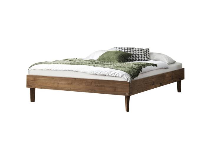 Hasena Bett Sassari Nussbaum Nature Massivholz 200 x 200 cm - Bett