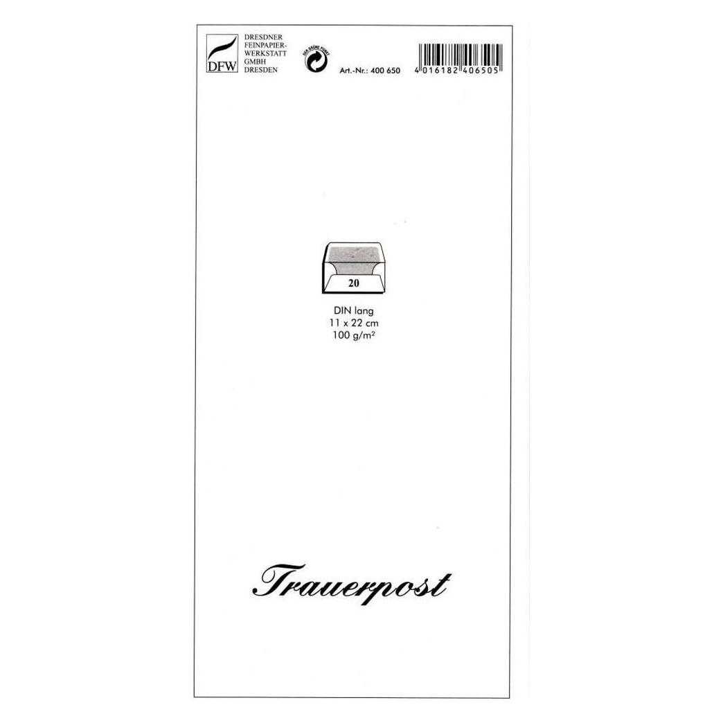 Venceremos Briefumschlag Trauer DL 20 Stück (20x) (400650)