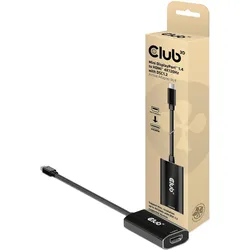 Club 3D Club3D Adapter MiniDisplayPort > HDMI 2.1 HDR 120Hz aktiv, Video Adapter, Schwarz