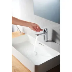Kludi Zenta SL Waschtischarmatur 482630565 chrom, Auslaufhöhe Unterkante 75mm, mit Ablaufgarnitur