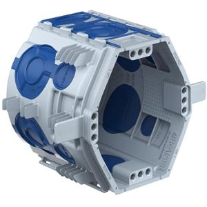 Kaiser-Elektro Unterputzdose Econ Fix, kombinierbar, Ø 82 mm, M25 Rohrstutzen, grau, luftdicht, Einbautiefe 66 mm, 20 Stück