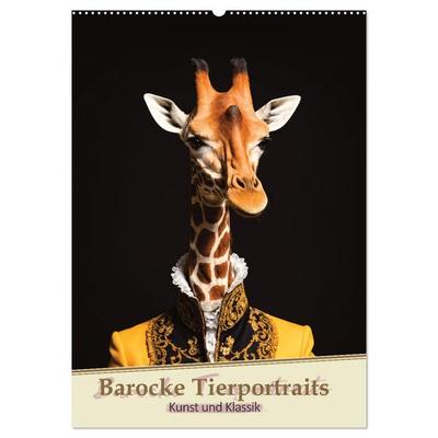 Barocke Tierportraits - Kunst und Klassik (Wandkalender 2026 DIN A2 hoch), CALVENDO Monatskalender